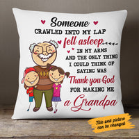 Personalized Grandma Someone Crawled Into My Lap  Pillow NB192 87O58 (Insert Included) thumb 1