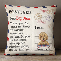Personalized Love Letter To Dog Mom Pillow FB243 65O36 (Insert Included) thumb 1