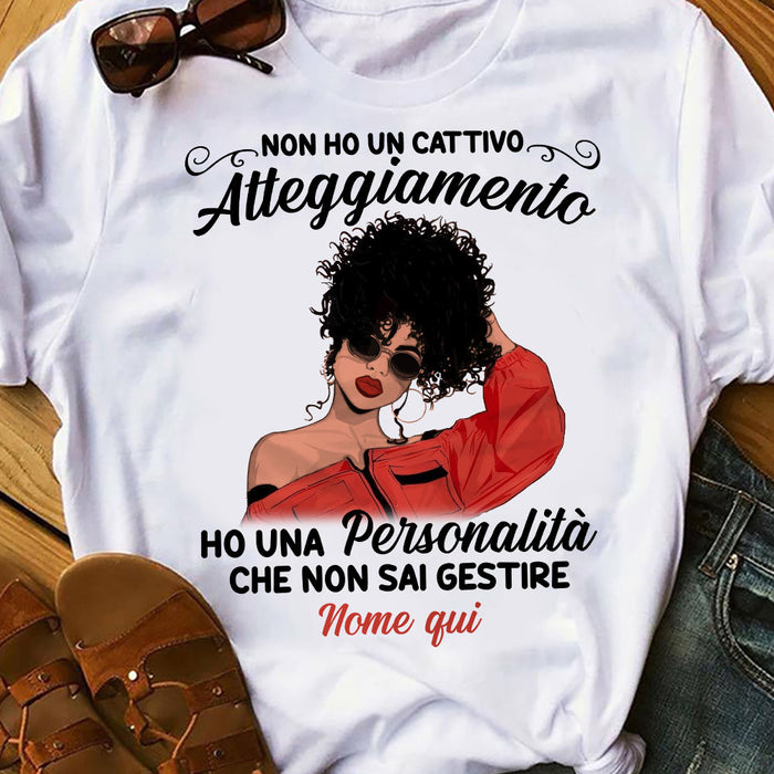Personalized BWA Personalità Italian T Shirt AP152 26O58 1