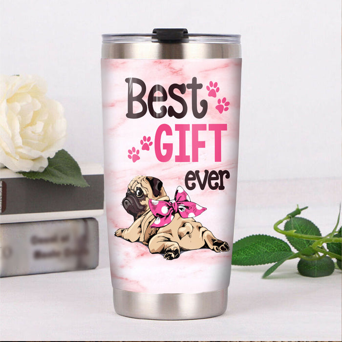 Pug Dog Steel Tumbler FB0104 73O42 1