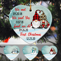 Personalized Couple First Christmas  Ornament OB73 85O60 thumb 1