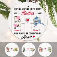 Personalized Side By Side Long Distance  Ornament OB71 30O47 thumb 1