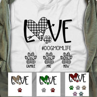 Personalized Dog Mom Life Love T Shirt OB193 30O60 thumb 1