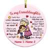 Personalized To Granddaughter Circle Ornament NB191 29O47 1