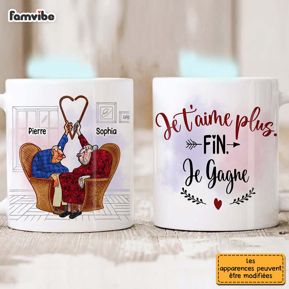 Personalized Cadeau Personnalisé Pour Couple : Je T'aime Plus La Fin Je Gagne Mug 30852 Primary Mockup