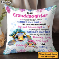 Personalized Gift For Granddaughter I Hugged This Soft Pillow 32048 thumb 1