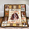 Springer Spaniel Dog Fleece Blanket MR0501 68O50 1