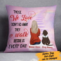 Personalized Dog Memorial Those We Love Pillow FB202 67O60 (Insert Included) thumb 1