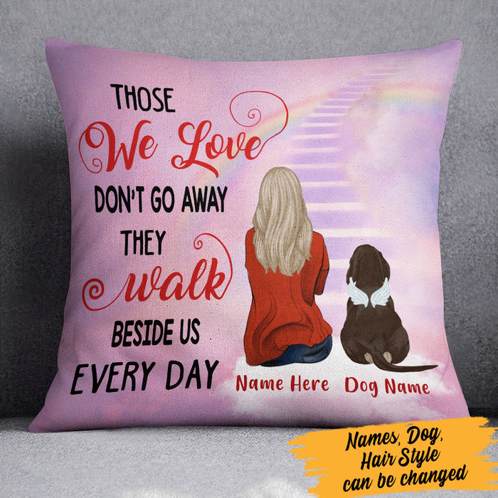 Personalized Dog Memorial Those We Love Pillow FB202 67O60 (Insert Included) 1
