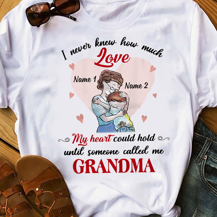 Personalized Mom Grandma Grandson Love T Shirt MR112 67O36 1