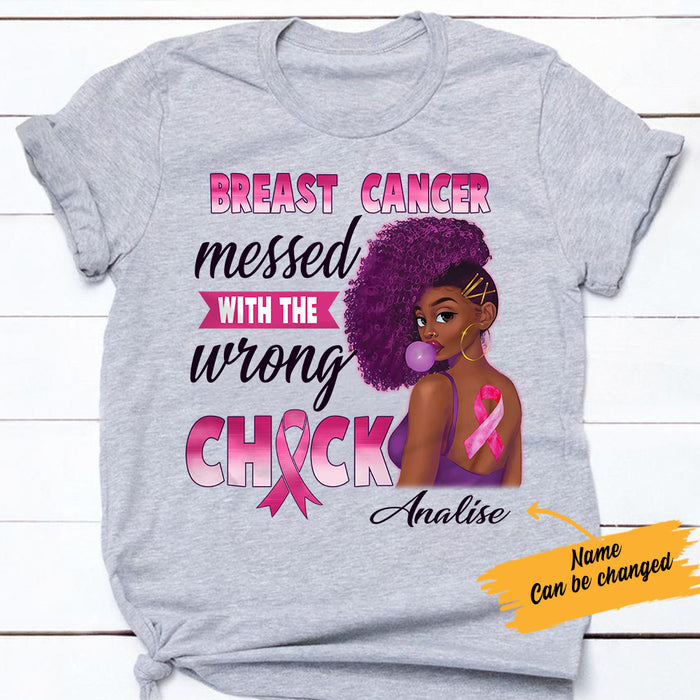 Personalized BWA Breast Cancer Wrong Chick T Shirt AG83 95O57 1