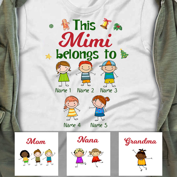 Personalized Mom Grandma T Shirt MY111 81O34 1
