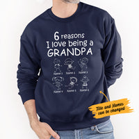 Personalized Grandpa Black Sweatshirt MY101 81O34 thumb 1