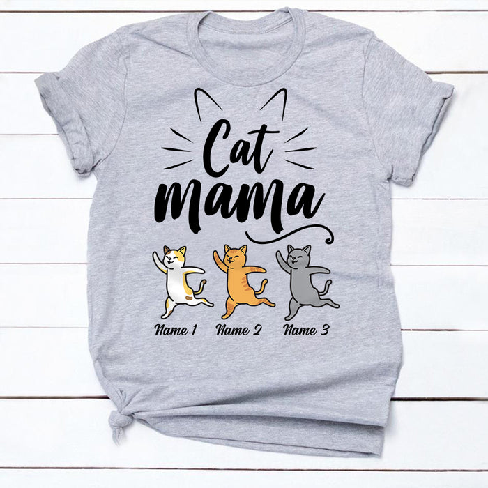 Personalized Cat Mama Cat Mom T Shirt JR261 81O34 1