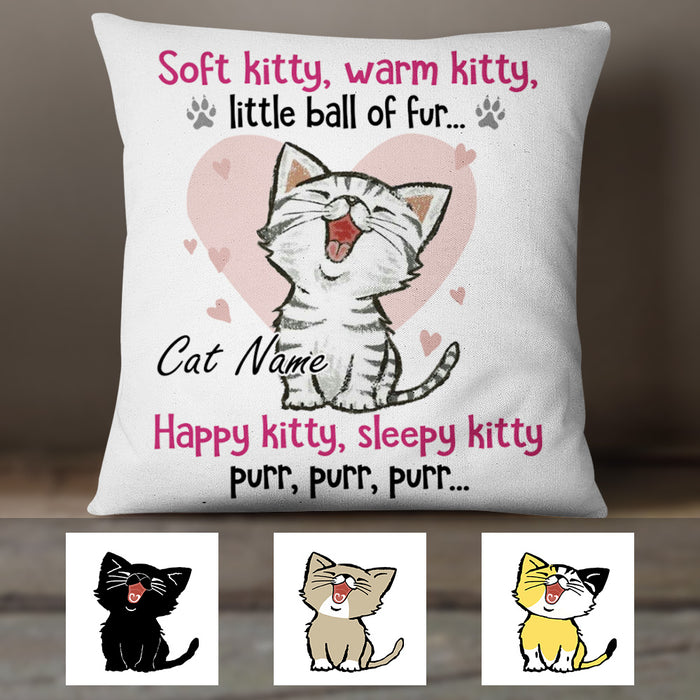 Personalized Cat Soft Kitty Pillow FB62 81O34 (Insert Included) 1