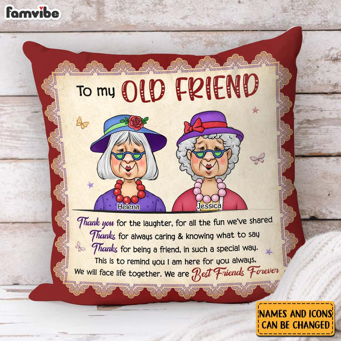 Personalized Friend Gift Thank You For The Laughter Pillow 31350 1