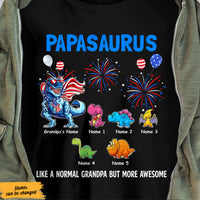 Personalized Dad Grandpa Saurus T Shirt MY252 30O47 thumb 1