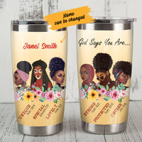 Personalized God Says BWA Steel Tumbler JL93 65O57 thumb 1