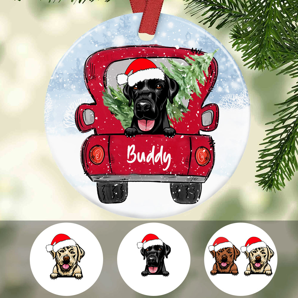 Personalized Labrador Retriever Dog Christmas Ornament SB301 81O34