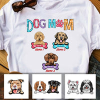 Personalized Dog Mom T Shirt JR222 95O60 thumb 1