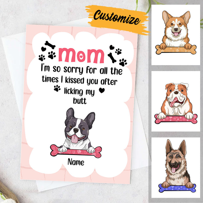 Personalized Dog Mom Mother's Day Card MR113 26O28 1