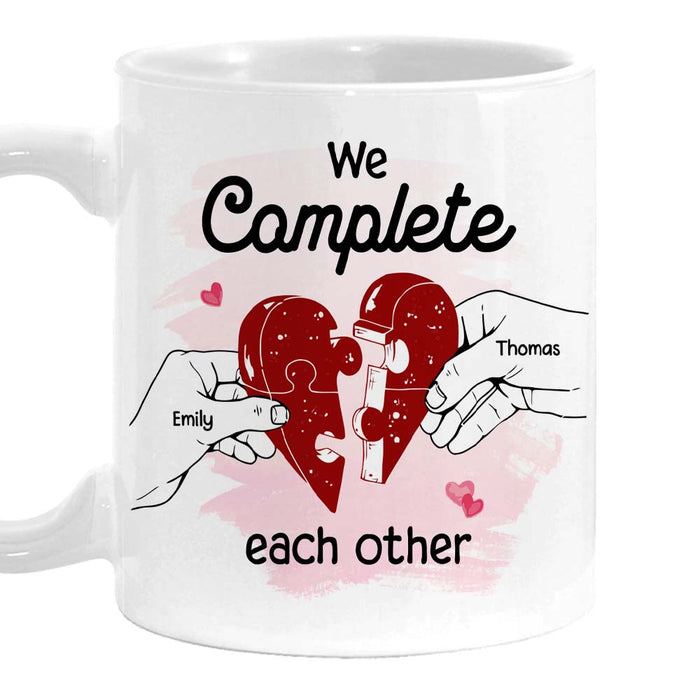 Personalized Couple Gift We Complete Each Other Mug 31021 1