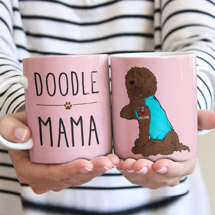 Chocolate Labradoodle Dog Mug SAP2901 81O36 1