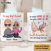 Personalized Gift For Friends You Will Always Have Me Promise Hands Mug 31131 thumb 1