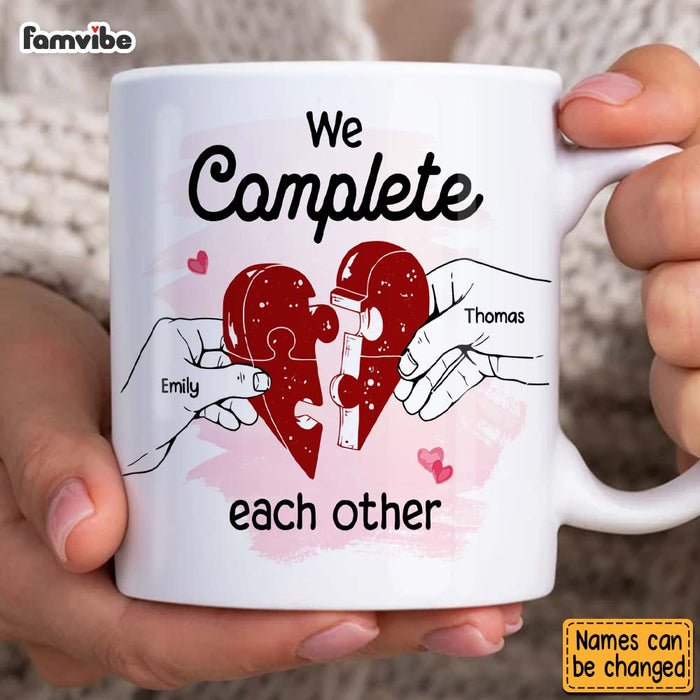 Personalized Couple Gift We Complete Each Other Mug 31021 1