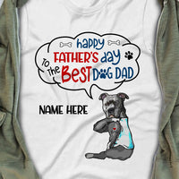 Personalized Dog Dad Happy Father's Day T Shirt AP203 87O36 thumb 1