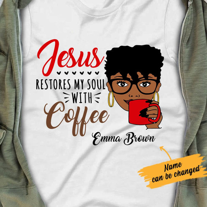 Personalized Jesus Melanin Women White T Shirt JN213 65O57 1