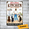 Personalized Dog Kitchen Seasoned With Love Metal Sign JL129 30O53 1