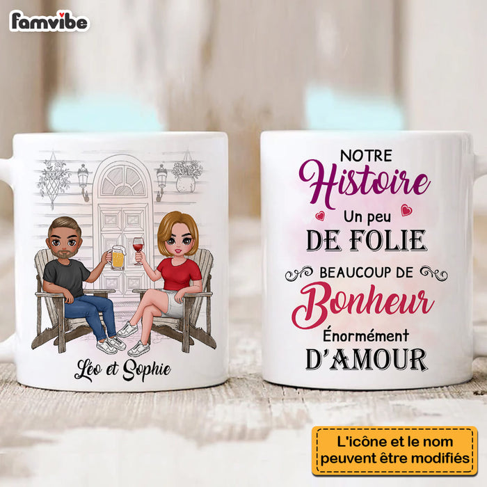 Personalized Gift For Couple French Our History Mug 30816 1