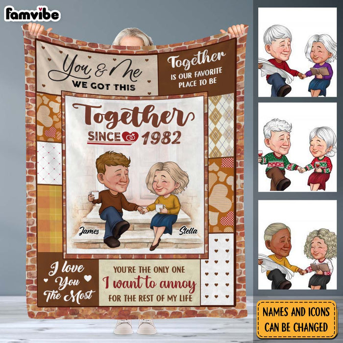 Personalized I Love You The Most Together Since Couple Blanket 30548 1