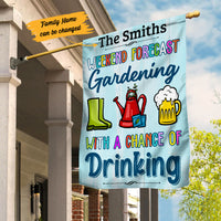 Personalized Weekend Forecast Garden Gardening Flag AG192 28O53 thumb 1