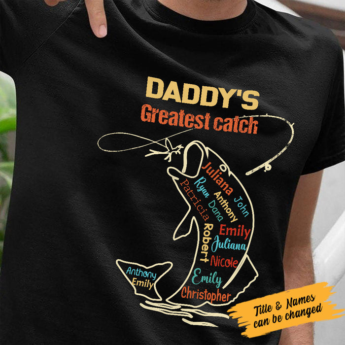 Personalized Dad Grandpa Fishing T Shirt MY203 30O58 1