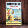 Dachshund Beach Club Canvas AP2003 95O61 1