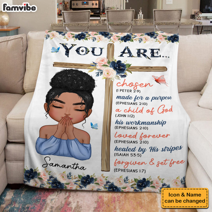 Personalized Gift For Daughter Inspirational Bible Verse Blanket 31368 1