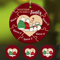Personalized Family Bear Christmas Ornament OB91 95O53 thumb 1
