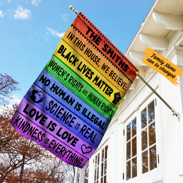 Personalized In This House Human Rights Flag AG211 87O36 1