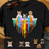 Personalized Dog Mom Watercolor T Shirt JR221 95O57 thumb 1
