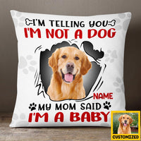 Personalized Dog Photo Baby Pillow DB171 81O36 thumb 1