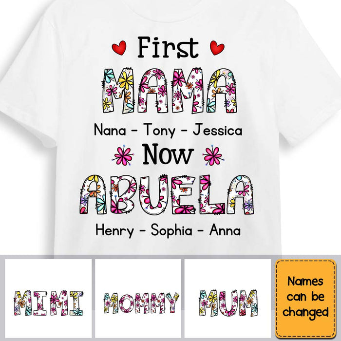 Personalized Gift Now Grandma Floral Shirt - Hoodie - Sweatshirt 30610 1