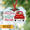 Personalized Love Couple Red Truck Christmas MDF Ornament Benelux Ornament NB128 87O47 1
