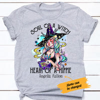 Personalized Witch Halloween White T Shirt JL152 73O47 thumb 1