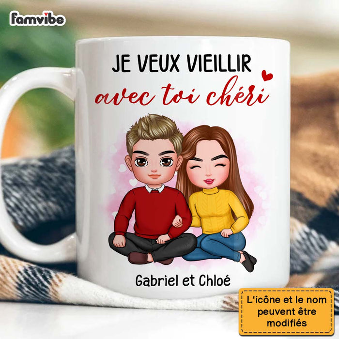 Personalized Gift For Couple French I Want To Grow Old With You Mug 30915 1