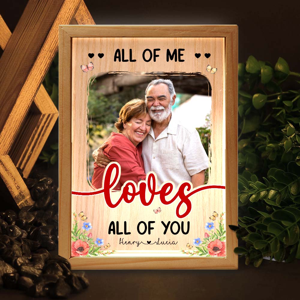 Personalized Couple Gift All Of Me Picture Frame Light Box 31360 Primary Mockup