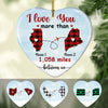 Personalized Long Distance  Heart Ornament NB94 85O58 1