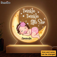 Personalized Gift For Newborn Baby Twinkle Twinkle Little Star Plaque LED Lamp Night Light 27549 thumb 1