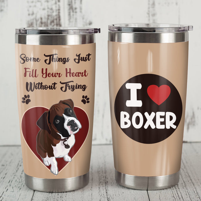Boxer Dog Steel Tumbler FB0304 68O52 1
